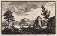 TvB G 4332
<br/>
Toren bij een houten brug
<br/>
<em>Pfeffel, Johann Andreas (1674-1748)</em>